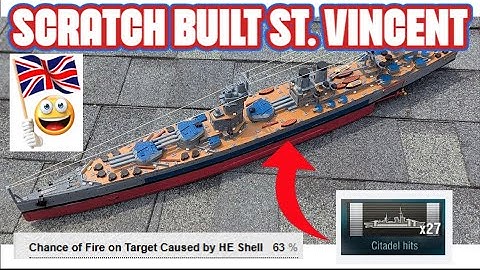 HMS St. Vincent – 1:350 WOWS Scratch-Built Model | Time-Lapse Build