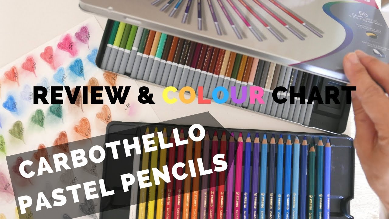 Carbothello Pastel Pencils Color Chart