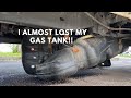 I Almost Lost My Fuel Tank While Driving!!! Ford Ranger 04 Tank Strap Attachment Repair.