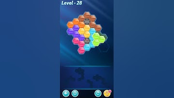 BLOCK! Hexa Puzzle! 7 Holic Level 28 (Rotate) - Lösung Solution Walkthrough