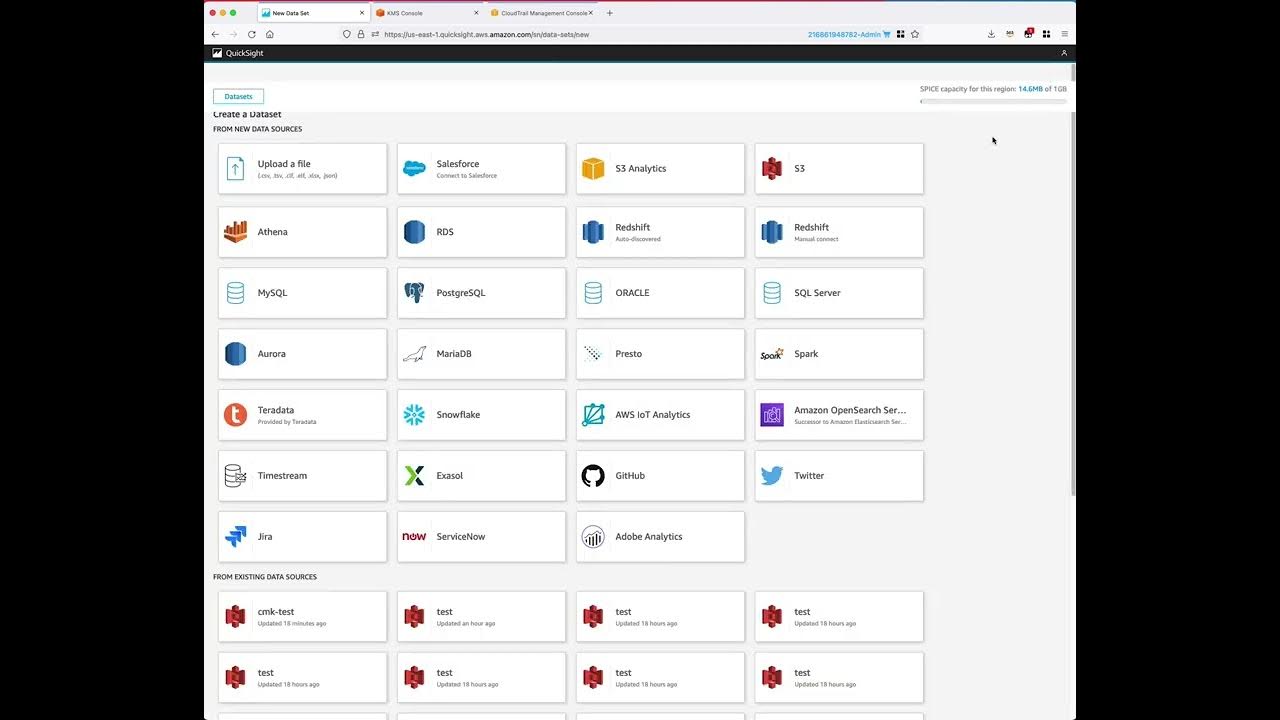 QuickSight SPICE CMK Feature YouTube