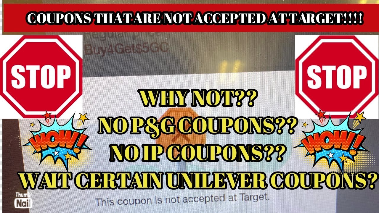 Coupons that are not being accepted at target!! Lets talk about it