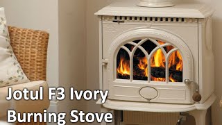 The Jotul F3 Ivory Burning Stove