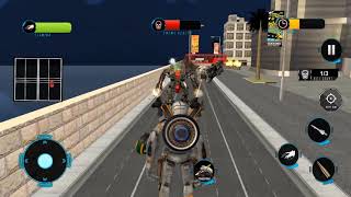 Flying Motorbike Robot Transform Wars screenshot 4