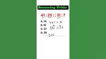 Number Analogy || Number Sequence Tricks, Reasoning Analogy video, #shorts