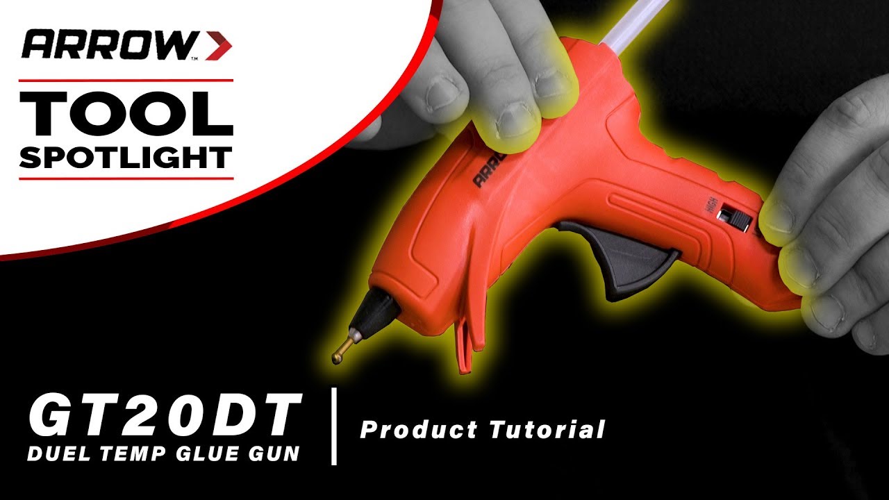 Arrow Dual Temp Glue Gun (20 Watts) - GT20DT, UL Safety Listed