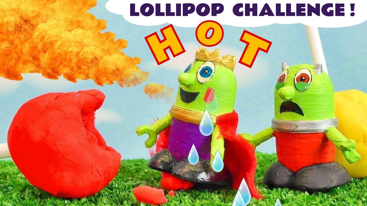 Funlings Rascal Spooky Treat King Funlings fun Lollipop Challenge with Rascal Funling - YouTube