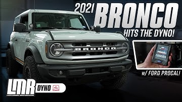 2021 2.7L Ford Bronco Dyno - Before & After Results w/ M-9603-B27 Ford Performance Tuner