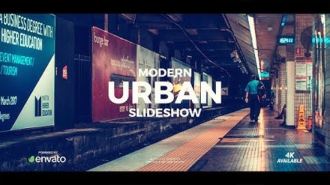 After Effects Template: Modern Urban Slideshow