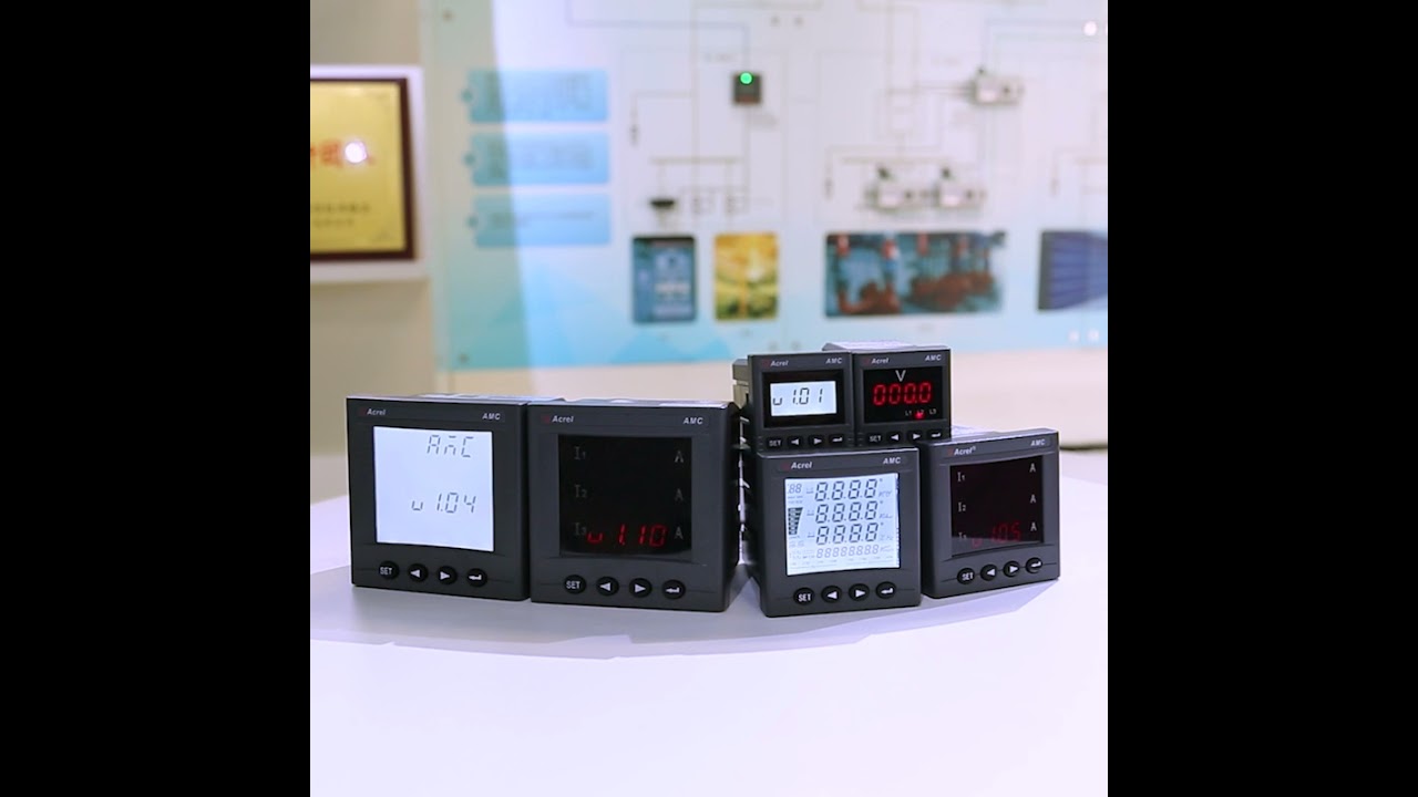 AMC Series AC Digital Panel Multifunction Energy Meter with LCD Display