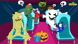 The Wheels On The Bus - Halloween Twist Nursery Rhyme For Children I Scary Kids Songs