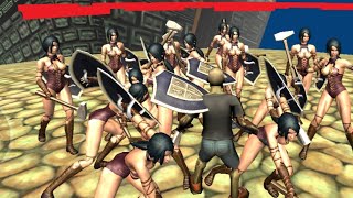 zombies vs amazon warriors - Endless Battle Run for the amazing action game #new zombies 🧟‍♂️ games screenshot 1