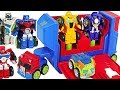 Transformers Rescue Bots Academy Flip Racers Bumblebee, Optimus Prime Launcher! #DuDuPopTOY