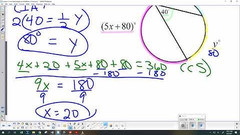 Saxon Algebra 2 Lesson 11 Inscribed angles and adding abstract fractions