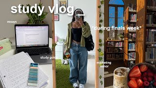 STUDY VLOG 🖇️ final exam week as a *film major*, productive study tips, coffee shops & more