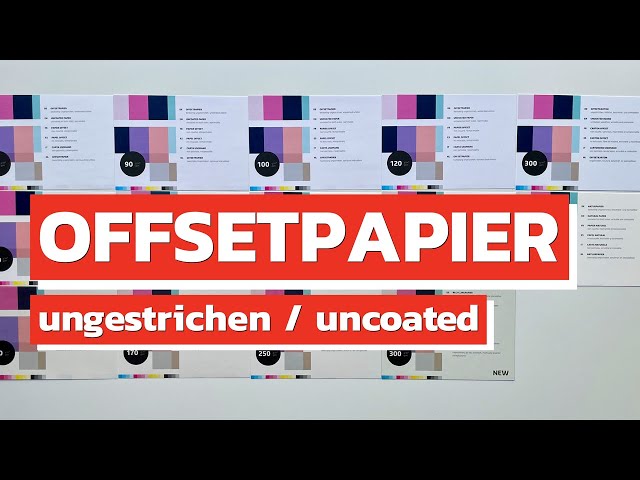 Offsetpapier – Welche Sorten gibt es? Papiermuster | Mit Printkit  https://printkit.app - YouTube