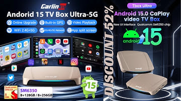 2025 Carlinkit Android 15 Wireless CarPlay Android Auto Ai Box Video Adapter 8+256GB GPS Support