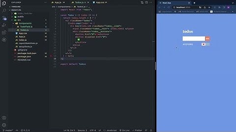 23-REACT Dersleri, Uygulama 2-1 (TODO UI)
