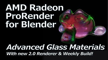 AMD Radeon ProRender | Advanced Glass Shading with Volume Absorption