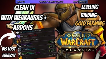 Dark Mode Classic Wow UI Setup: With Weakauras & Addons For Leveling, Gold Making, and Raiding