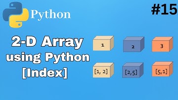 2 dimensional array programme using python