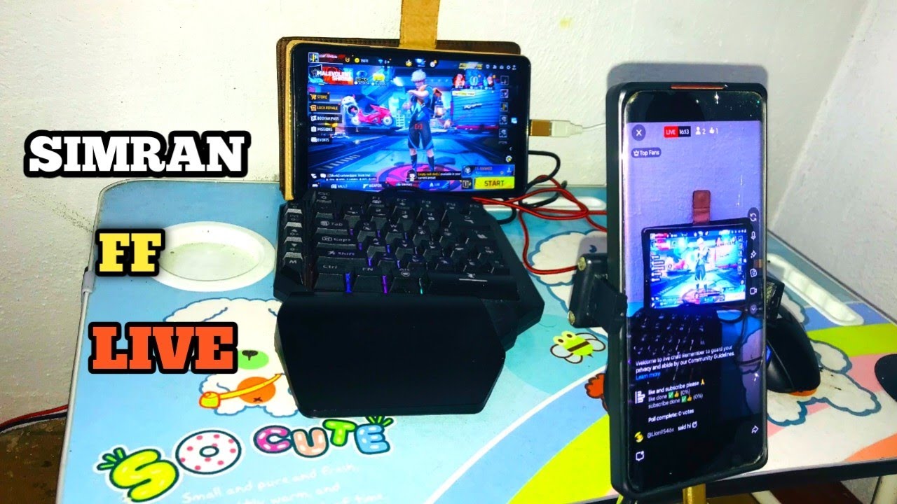 KEYBOARD MOUSE GAMEPLAY || FREE FIRE LIVE STREAM GG Mouse setup 