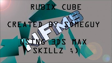 Animated Rubix Cube : 3ds Max