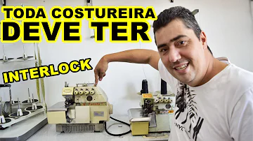 Qual a função da máquina de costura interlock?