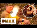 Dave Cauterizes His Open Wound By Putting Black Powder On It And Igniting It | Dual Survival