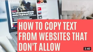 How to copy text from website that don't allow | Can't copy text from website | #smartideasupport