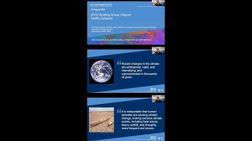 Intergovernmental Panel on Climate Change (IPCC) sixth assessment report webinar