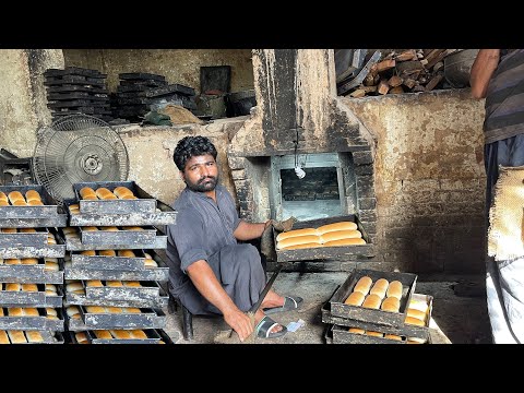 How to Make Burger Bun in Commercial Style | Soft Burger Bun Making in Baking Factory of Pakistan