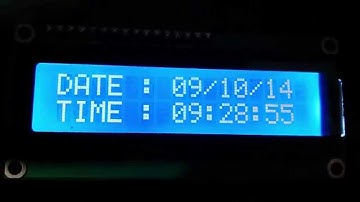 Arduino I2C Clock (DS1307) + LCD