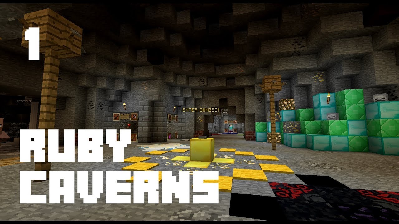 Ruby Caverns Minecraft Adventure Map 1 Youtube