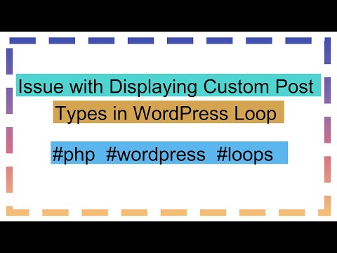 Issue with Displaying Custom Post Types in WordPress Loop