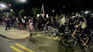 Protestors in Pittsburgh PA Begin to March Down Past PPG Arena Tonight