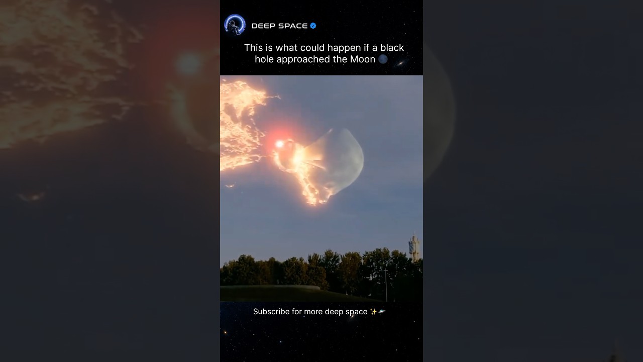 What Would Happen If A Black Hole Approached The Moon? 🌑🕳️