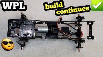 WPL C24KM Frame, Suspension, Links, 2 Speed and driveshaft assembly. Pt.2