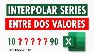Distribuir Series entre dos valores - Interpolación de Series en Excel