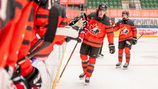 Highlights from Canada vs. Switzerland in 2024 IIHF World Junior Championship pre-tournament action