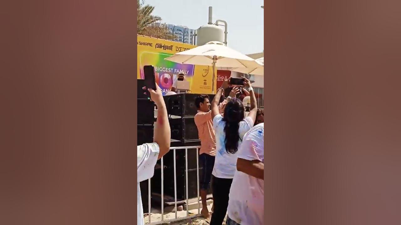 ajman beach hotel holi celebration