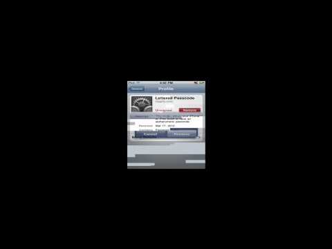 Uninstall Letter Passcode from iPod Touch/iPhone