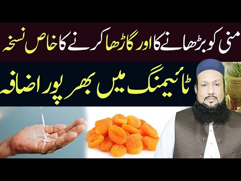 Mada Mani Ko Garha Karne Ka Tarika Nuskha How To Increase Sperm Quantity Hakeem Mehmood Tohidee