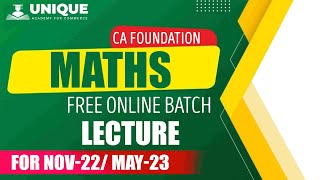 CA Foundation Batch 02 | Maths | Ratio Proportion Indices Lecture 5 | For Nov 22