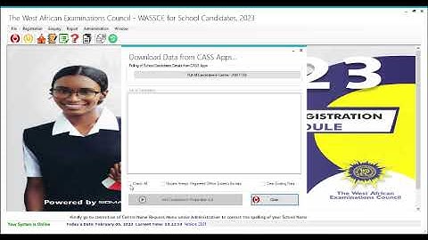 WAEC 2023 PULLING AND UPDATING CASS DATA