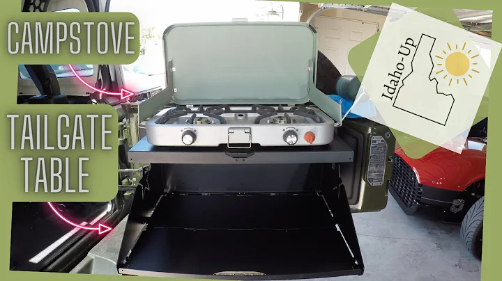 The Rock Slide Engineering Tailgate Table & the Coleman Cascade 3-in-1 Camping Stove - Jeep Wrangler