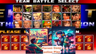 Tekken 3 Team Battle PlayStation 1: DuckStation Emulator Parsec Gameplay on Windows PC