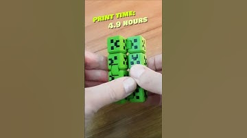 3D printed Minecraft Creeper Fidget Cube #3dprinting #shorts