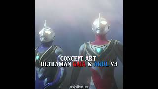 Download Lagu Concept Art Ultraman Gaia \u0026 Agul V3 #ultramangaia #shorts MP3