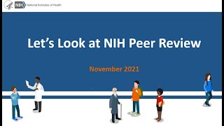 Let's Look at NIH Peer Review